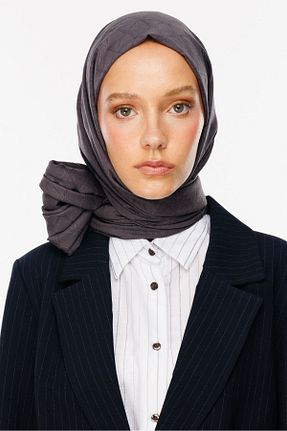شال طوسی زنانه پنبه ای Mooncorn - کد 860196402