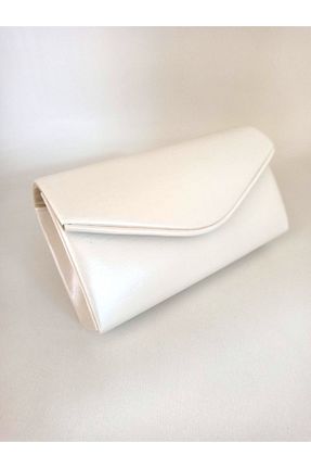 کیف مجلسی سفید زنانه چرم مصنوعی dizaynbag - کد 859915818