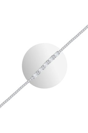 دستبند نقره سفید زنانه 925 عیار Shiny Spectra - کد 839779451