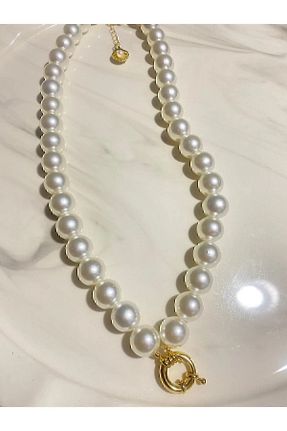 گردنبند مروارید سفید مروارید آب شیرین Meyras Touch - کد 860010610