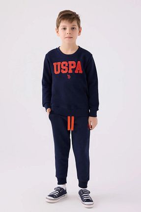 ست لباس راحتی سرمه ای بچه گانه ساده U.S. Polo Assn. - کد 860033338