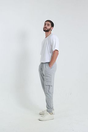 شلوار کرمگن طوسی مردانه کارگو TKT - کد 856143659