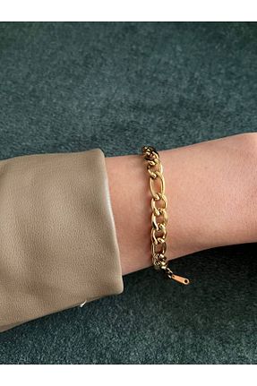 دستبند جواهر طلائی زنانه فلزی Aytun - کد 860058328