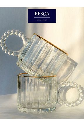 لیوان قهوه ای شیشه Resqa - کد 858559094