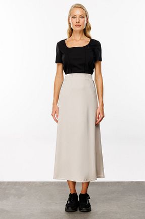 دامن بژ زنانه ساده ON - کد 859931066