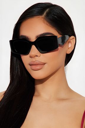 عینک آفتابی مشکی زنانه UV400 MACERATİ - کد 833723002