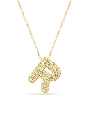 گردنبند جواهر طلائی زنانه برنجی Karem Jewellery - کد 859977067
