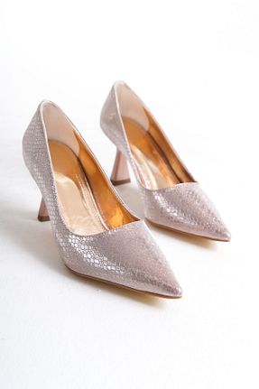 کفش استایلیتو صورتی پاشنه نازک Shoesers - کد 860036238