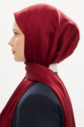 شال زرشکی زنانه پنبه پلی استر Helyabutik - کد 860032054