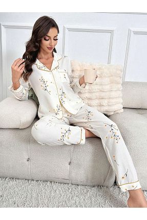 ست لباس راحتی زرد زنانه گلدار BELLA NOTTE - کد 860046413