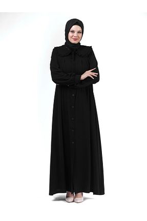 کلاه و ابایا مشکی زنانه مخلوط ویسکون ihvanonline - کد 859916924