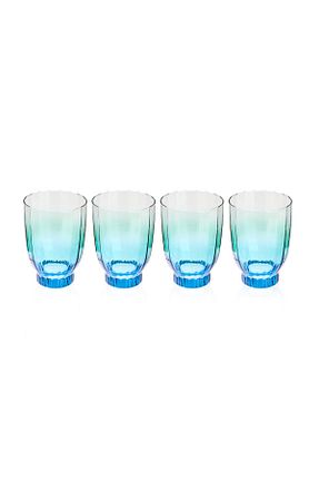 لیوان آبی شیشه Rakle - کد 854436783