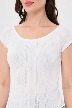 تیشرت سفید زنانه اسلیم فیت Generation - کد 859989559