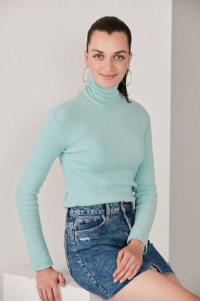 پلیور آبی زنانه ساده CATSPY - کد 860024308