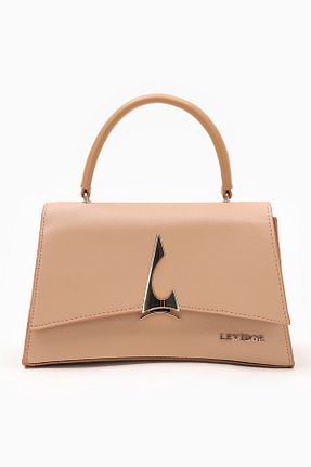 کیف دوشی بژ زنانه چرم مصنوعی Levidor - کد 860047273