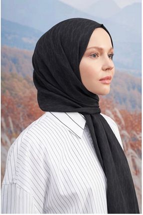 روسری مشکی پنبه ای Kamelya - کد 860075245