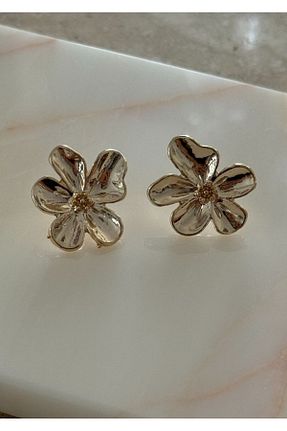 گوشواره جواهر طلائی MioArt - کد 857947464