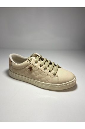 کفش اسنیکر بژ زنانه بند دار U.S. Polo Assn. - کد 860163021
