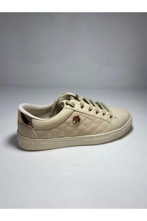 کفش اسنیکر بژ زنانه بند دار U.S. Polo Assn. - کد 860163021