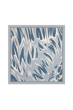 روسری آبی 90 x 90 Bursa İpek - کد 860182614
