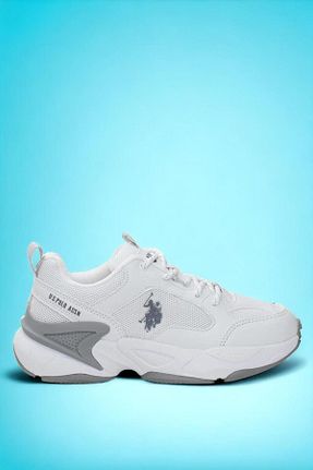 کفش اسنیکر سفید زنانه بند دار U.S. Polo Assn. - کد 860190265