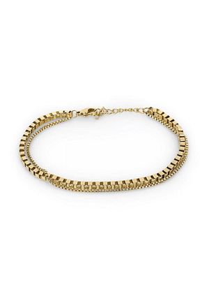 دستبند استیل (فولاد) طلائی زنانه استیل (فولاد) Daniel Klein - کد 796088762