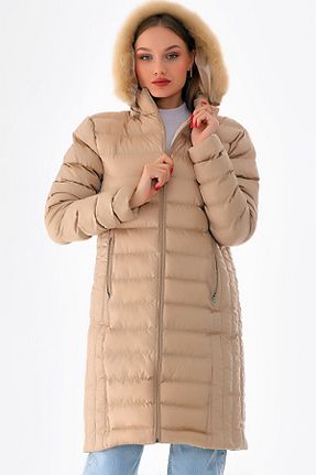 کاپشن بژ زنانه رگولار Genel Markalar - کد 859852204