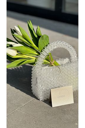 کیف مجلسی سفید زنانه Home - کد 859863564
