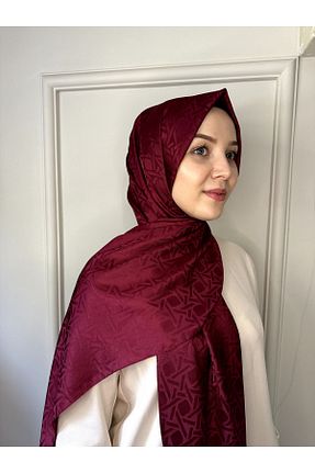 شال زرشکی زنانه پلی استر Azrina - کد 860019393