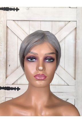 کلاه گیس سرمه ای زنانه Suzan Peruk - کد 860031485