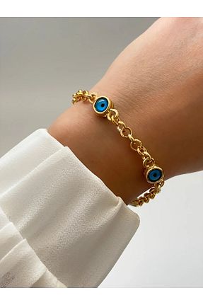 دستبند نقره طلائی زنانه 925 عیار anadolusilver - کد 860031150