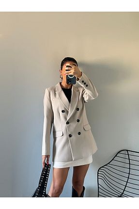 کت بژ زنانه اورسایز ALBATROS BUTİK - کد 860067791