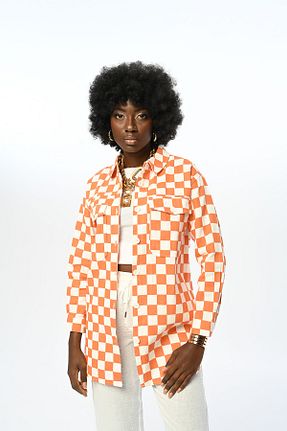 کت نارنجی زنانه Relaxed Orfeo Negro - کد 345971144
