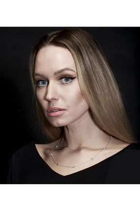 گردنبند نقره سفید زنانه 925 عیار Shiny Spectra - کد 847861018
