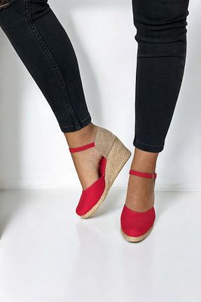 صندل قرمز زنانه پاشنه پر Y&D Shoes - کد 848946898