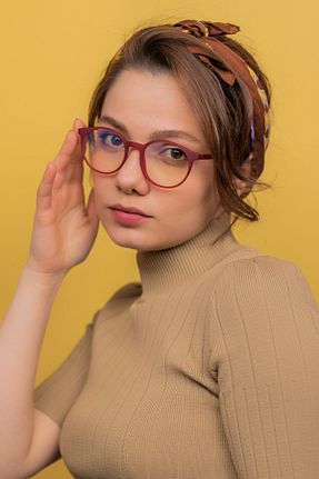عینک محافظ نور آبی قهوه ای زنانه 50 LUNOX - کد 165225466