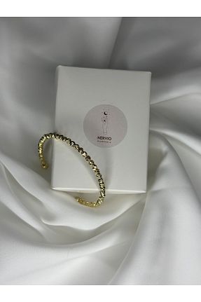گردنبند استیل ( فولاد ) طلائی زنانه استیل ضد زنگ Nervio - کد 859919716