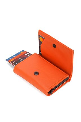 کیف پول نارنجی زنانه ابعاد کوچک AVCA - کد 859953183