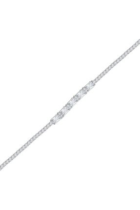 دستبند نقره سفید زنانه 925 عیار Shiny Spectra - کد 839779451