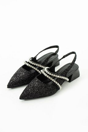 کفش پاشنه بلند کلاسیک مشکی زنانه چرم مصنوعی DUXAL SHOES - کد 860024699