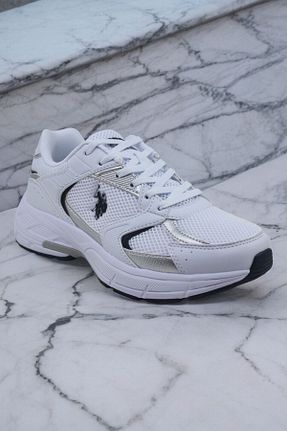 کفش اسنیکر سفید مردانه بند دار U.S. Polo Assn. - کد 860162907