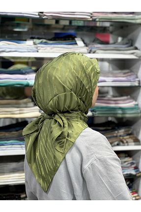 روسری خاکی پنبه ای PİRAMİT - کد 860233205