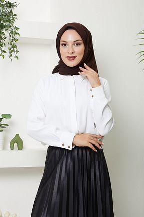 روسری قهوه ای کرپ ساتن ابریشم Golden Rose - کد 860235602