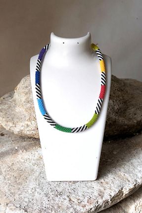گردنبند جواهر سفید زنانه منجق Pötikare Butik Atölye - کد 136361670