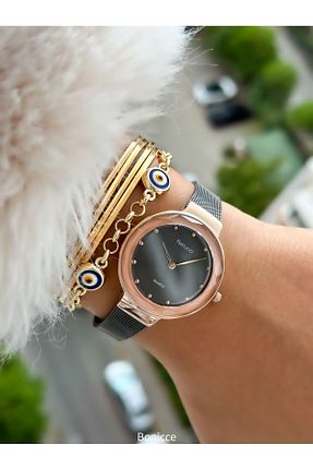 ساعت مچی طوسی زنانه 31-34 میلی متر Ferrucci - کد 859790805