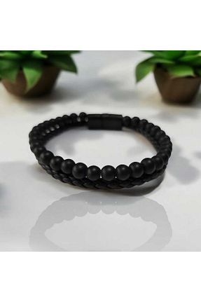 دستبند استیل (فولاد) مشکی مردانه استیل (فولاد) Öze Aksesuar - کد 860432527