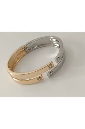 دستبند جواهر طلائی زنانه زیرکن Zehra Aksesuar - کد 860436396