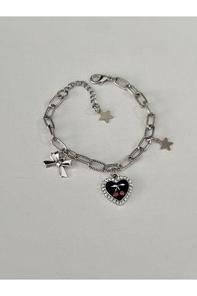دستبند جواهر مشکی زنانه زیرکن sleyshop - کد 860447665