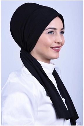 روسری مشکی پنبه پلی استر Moda Asse - کد 860460669