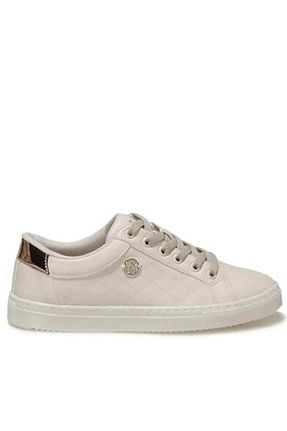 کفش اسنیکر بژ زنانه بند دار U.S. Polo Assn. - کد 860163100